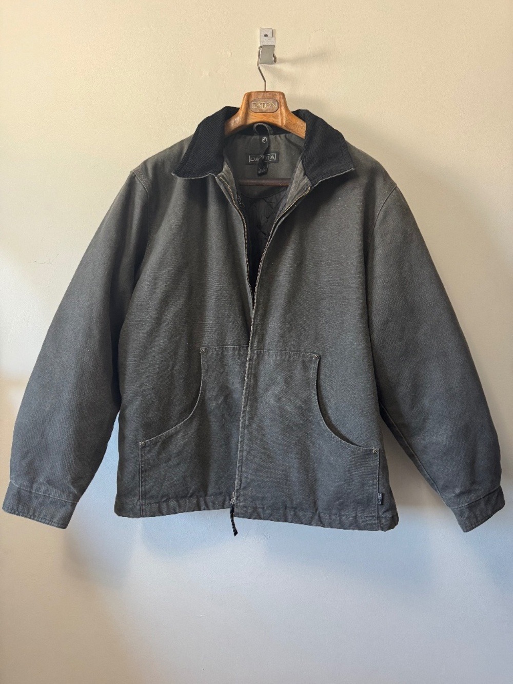 Dakota outerwear Canvas Work Jacket Quilted with Corduroy Collar XL